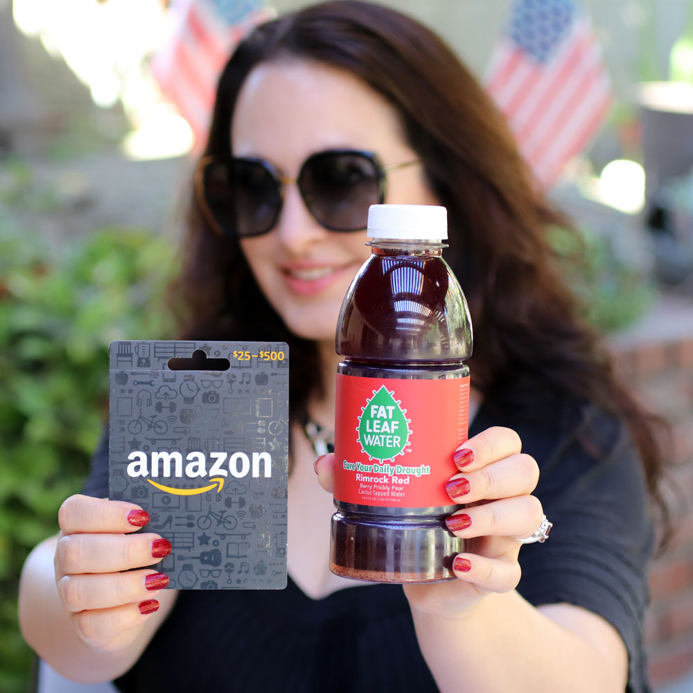 Fat Leaf Water + Amazon Gift Card Giveaway!