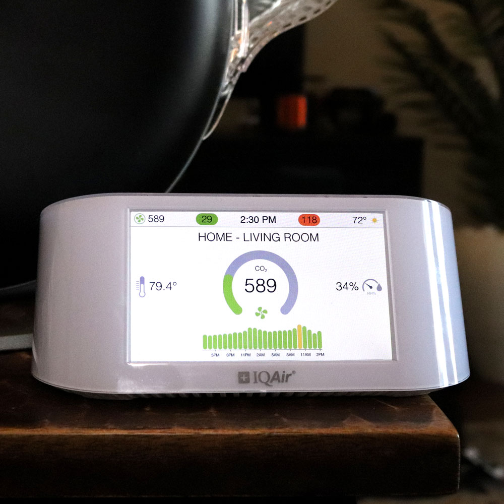 Airvisual Pro carbon dioxide monitor